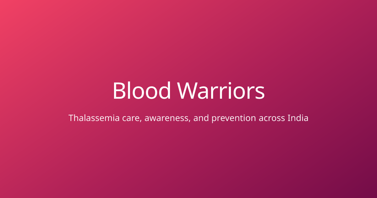 Partner with us | Blood Warriors